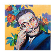 Óleo sobre lienzo Pueblo 100x100 cm