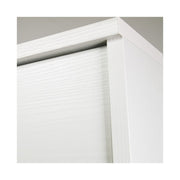 Mueble de salón multiusos blanco en madera de melamina 180x80x45 cm