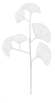 Ramo Ginkgo Biloba X6 Blanco 12x H60cm