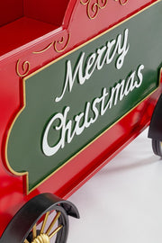 Vagón de Tren Merry Xmas Rojo-Verde - Medidas: nullxnullxnull