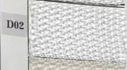 Cajón rectangular de poliéster blanco con 4 compartimentos cm26x17h10
