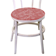 Cojín redondo tejido rosa salvaje rojo ladrillo cm40x40h4