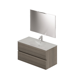 Composición de baño de 100 en color Olmo Al.54x101x46cm