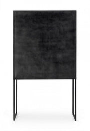 Gabinete de acero de 2 puertas de estilo industrial