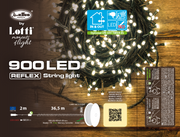 Cadena lineal 900 LED blanco cálido 36,5m en bobina