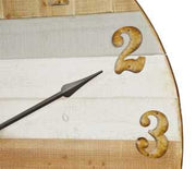 Reloj de madera bicolor ea-6422 Ø cm. 91,5x6