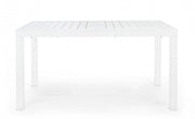 Mesa extensible 140-210x77 blanca en aluminio