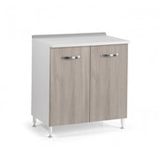 Base para cocina 2 puertas de olmo en madera de melamina Cm 80x50xH 85