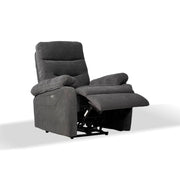 Sillón reclinable eléctrico gris oscuro 855 x 92 x 109 cm