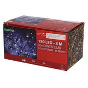 Alambre de luz 150 controlador led blanco cálido cm300 al. uso externo fijo