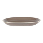 Otello tórtola plato oval crema cm36x25,5h4,5
