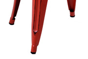 Taburete de hierro bristol rojo cm39x39h45
