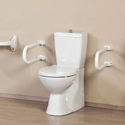 Manija de Seguridad Fija para Personas con Discapacidad en Aluminio Blanco 52.5 x 21 x 20 cm