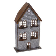 Casa portavelas metal 5p cm30x12h53