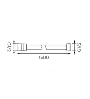 Ducha acero flexible 150 cm