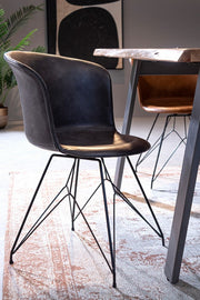 Alfombra de algodón azul Siria 140 x 200 cm