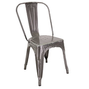 Silla nueva bristol de hierro galvanizado cm51x43h84