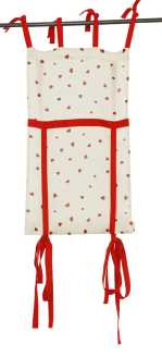 Cortina ventana corazones rojos ri-0555 cm. 45x160