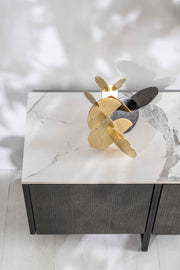 Mueble TV blanco-gris oscuro 40 cm x 180 cm Alt. 45 cm