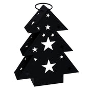Farol de metal árbol negro cm27x7,5h32,5