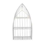 Estante de metal blanco 3 estantes cm29x12h55