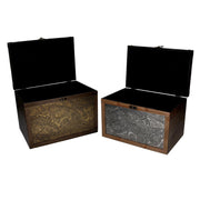 Caja de madera rectangular 1-2 cm38x26h26,7