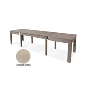 Mesa extensible en madera de melamina color olmo 160-320x90 cm
