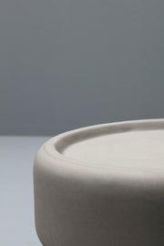 Mesa de centro en mdf con tapa gris D42xD42x52h cm