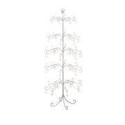Árbol expositor metálico estrella blanca cm70x70h154