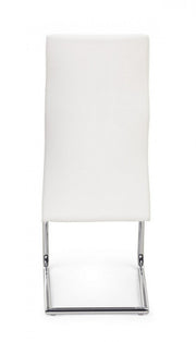 Silla de diseño en ecopiel blanca THELMA 44x58x h104 cm