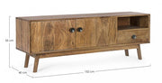 Mueble TV 2 puertas-1 cajón en madera estilo vintage