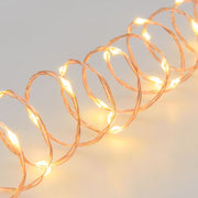 Cadena MicroLED PL 500 Bobina 25m blanco cálido con cable cobre