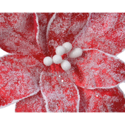 Flores navideñas nevadas variadas Ø29 cm