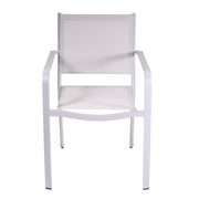 Sillón el paso aluminio blanco 55x61 x h84.5 cm