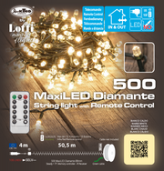 Cadena 1000 LED blanco cálido 60,5m en bobina