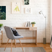 Escritorio con cajón roble Sonoma 89x40xh.74 cm