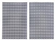 Alfombra Tirrenia Negro-Blanco 120X180