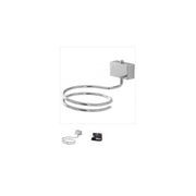 Feridras Porta Secador De Pelo Terciopelo Acero Cromado Adhesivo-Tornillos 015111