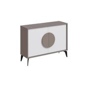 Mueble Gora 110x35.6x82 cm Mocha Claro con Puertas Blancas