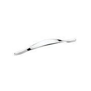 Manija cromada para mueble Lemos y1513160, Acabado cromado, Distancia entre ejes 160 mm