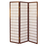 Separé papel de arroz 3 puertas nogal