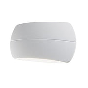 Aplique de pared 5W + 5W Led 4000K línea almohada blanco