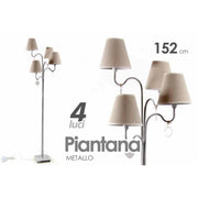 Plan de lámpara moderna 4 luces tortora 152 cm estilo shabby