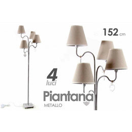 Plan de lámpara moderna 4 luces tortora 152 cm estilo shabby