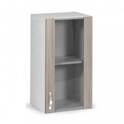 Mueble de cocina en madera de melamina vitrina 1 puerta olmo cm 40x32xH 72