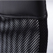 Sillón de oficina en ecopiel Dakar con reposabrazos negros