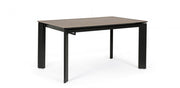 Mesa extensible gris y negra
