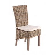 Silla de exterior en caoba Luzia 48x59x h104 cm