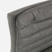 Taburete de bar Connor gris oscuro en ecopiel vintage