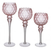 Set de 2 Velas Melodie Calice Rosa 1P